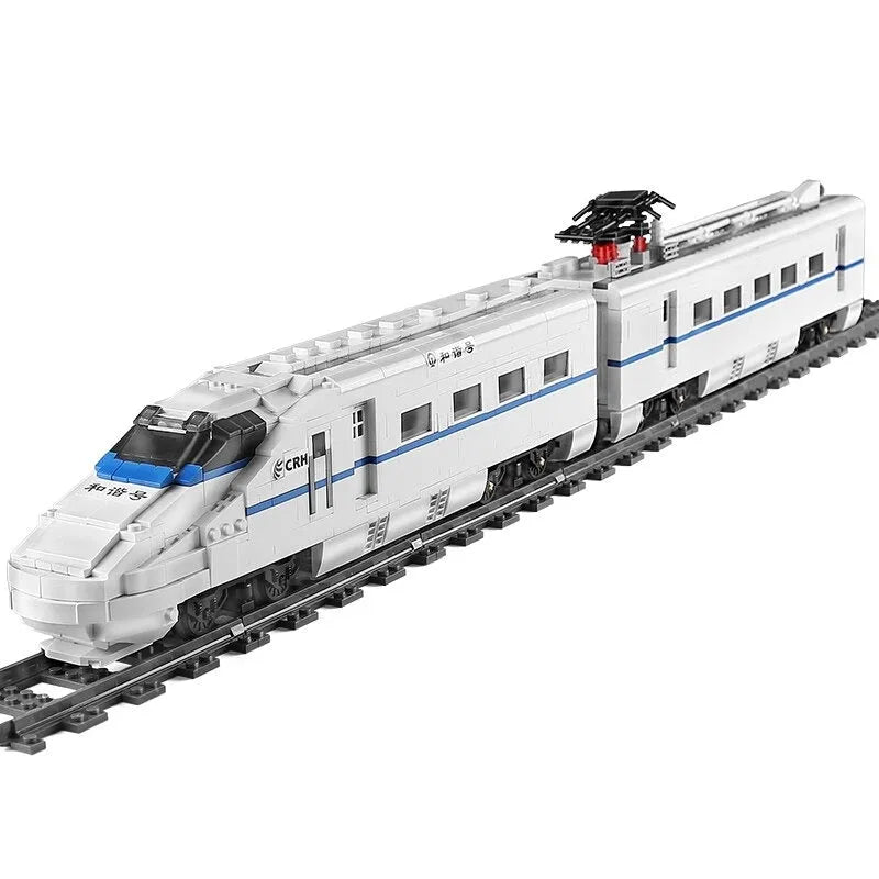 Building Blocks MOC High-Speed Bail Dinning Extension Car Bricks Toy Construction Set Toys - 6