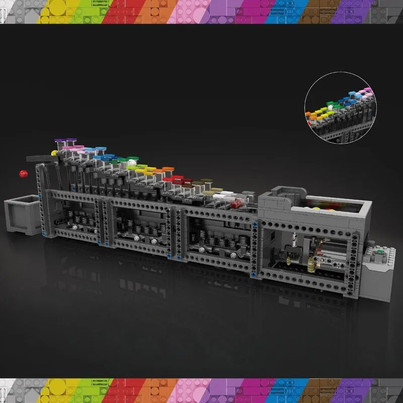 Building Blocks MOC Ideas Expert The Rainbow Stepper Bricks Toy 26004 - 10
