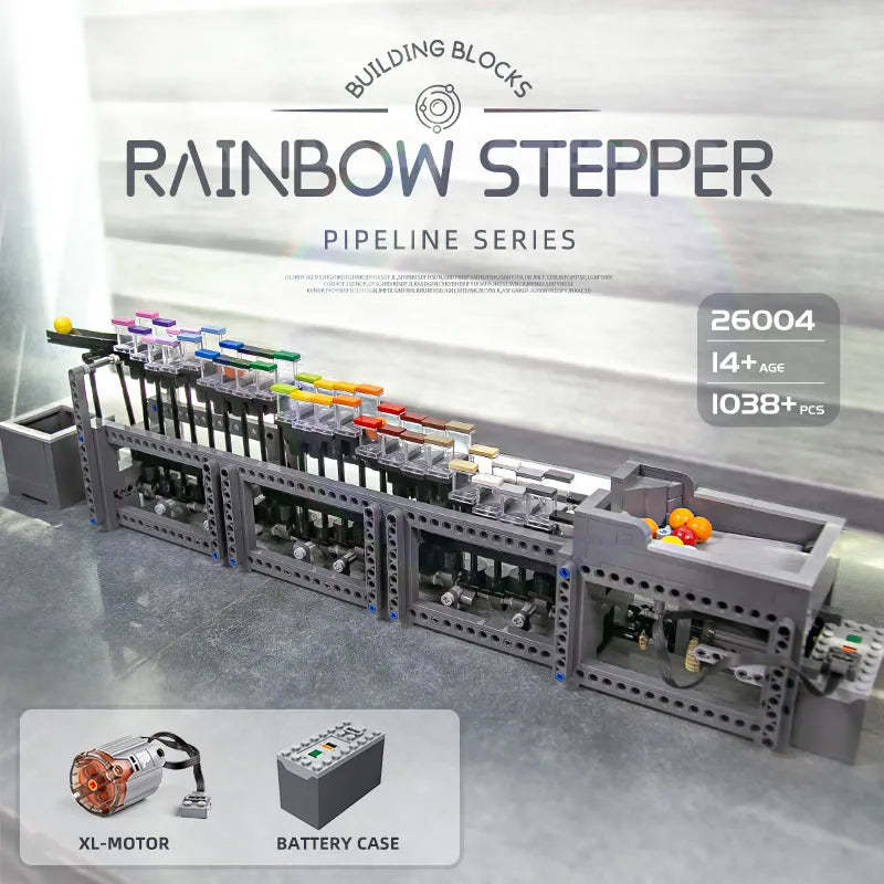 Building Blocks MOC Ideas Expert The Rainbow Stepper Bricks Toy 26004 - 3