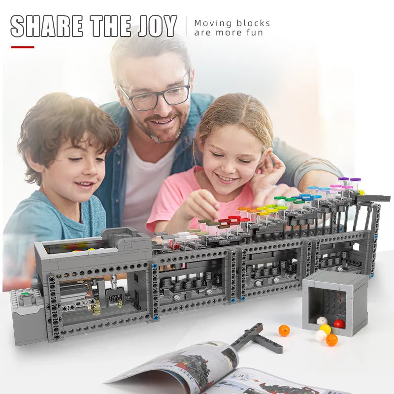 Building Blocks MOC Ideas Expert The Rainbow Stepper Bricks Toy 26004 - 16