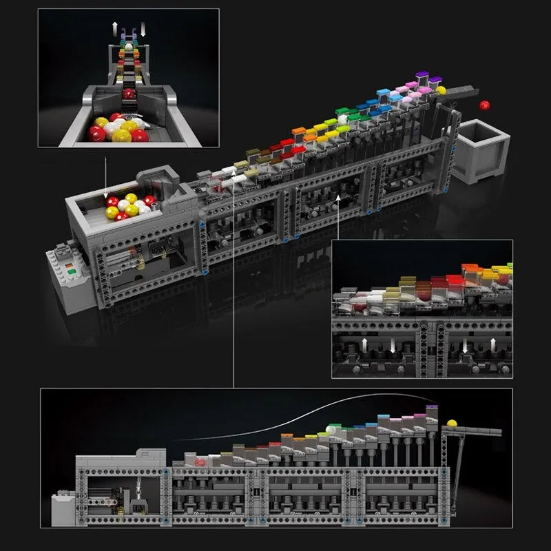 Building Blocks MOC Ideas Expert The Rainbow Stepper Bricks Toy 26004 - 11
