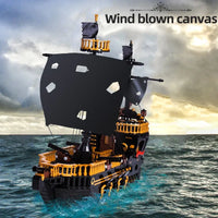Thumbnail for Building Blocks MOC Ideas Experts Sea Gull Pirate Ship Bricks Toys 13083 Construction Set Toys - 10