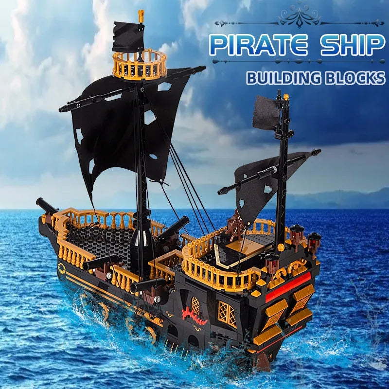 Building Blocks MOC Ideas Experts Sea Gull Pirate Ship Bricks Toys 13083 Construction Set Toys - 8