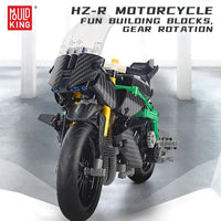 Thumbnail for Building Blocks MOC KAWASAKI H2R Racing Motorcycle Bricks Toy 23002 Construction Set Toys - 3