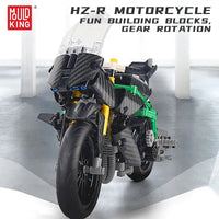 Thumbnail for Building Blocks MOC KAWASAKI H2R Racing Motorcycle Bricks Toy 23002 - 3