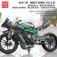 Thumbnail for Building Blocks MOC KAWASAKI H2R Racing Motorcycle Bricks Toy 23002 - 4