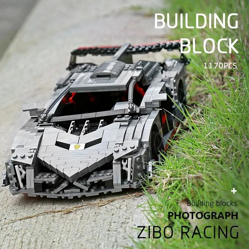 Building Blocks MOC Lambo Veneno Super Racing Sports Car Bricks Toys 13110 Construction Set Toys - 3