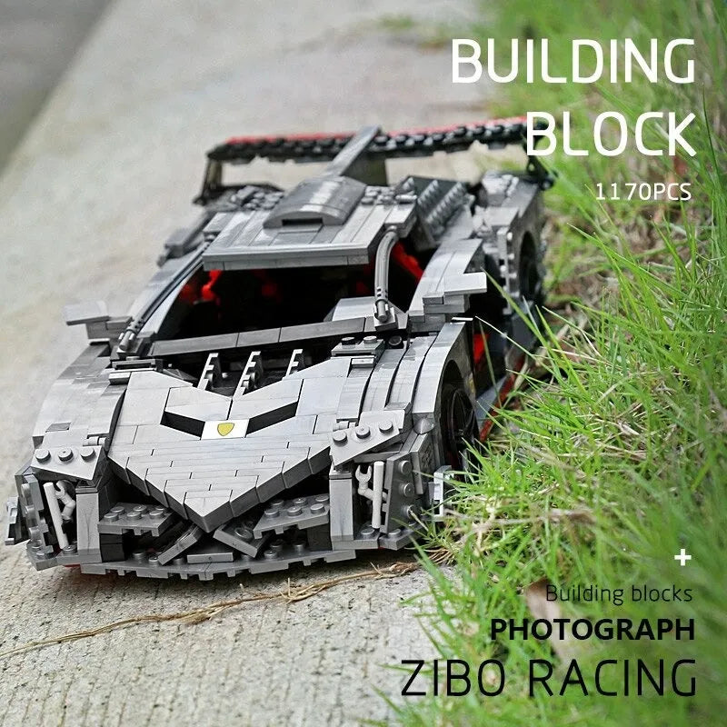 Building Blocks MOC Lambo Veneno Super Racing Sports Car Bricks Toys 13110 - 3