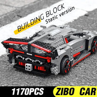 Thumbnail for Building Blocks MOC Lambo Veneno Super Racing Sports Car Bricks Toys 13110 - 6
