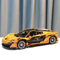 Thumbnail for Building Blocks MOC McLaren P1 Hypercar Racing Car Bricks Toy 13090 - 12