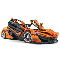 Thumbnail for Building Blocks MOC McLaren P1 Hypercar Racing Car Bricks Toy 13090 - 4