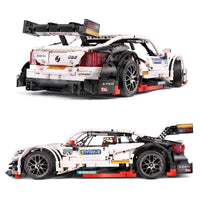 Thumbnail for Building Blocks MOC Mercedes Benz AMG C63 DTM Racing Car Bricks Toy 13075 Construction Set Toys - 5