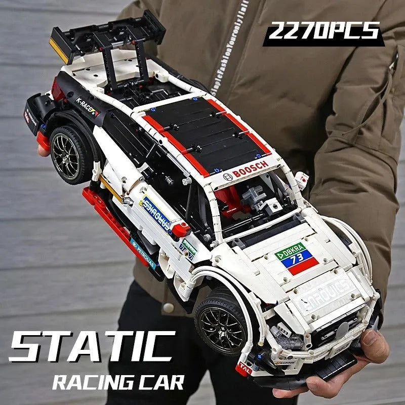 Building Blocks MOC Mercedes Benz AMG C63 DTM Racing Car Bricks Toy 13075 - 9