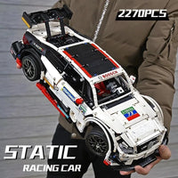 Thumbnail for Building Blocks MOC Mercedes Benz AMG C63 DTM Racing Car Bricks Toy 13075 - 9