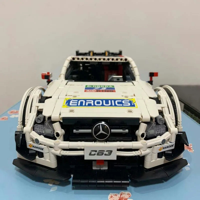 Building Blocks MOC Mercedes Benz AMG C63 DTM Racing Car Bricks Toy 13075 Construction Set Toys - 11