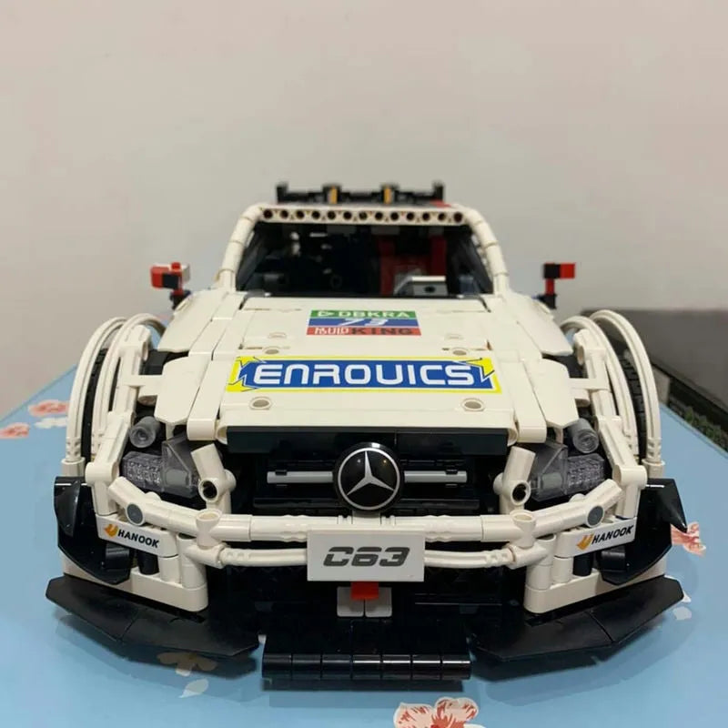 Building Blocks MOC Mercedes Benz AMG C63 DTM Racing Car Bricks Toy 13075 - 11