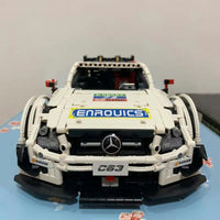 Thumbnail for Building Blocks MOC Mercedes Benz AMG C63 DTM Racing Car Bricks Toy 13075 Construction Set Toys - 11