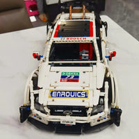 Thumbnail for Building Blocks MOC Mercedes Benz AMG C63 DTM Racing Car Bricks Toy 13075 Construction Set Toys - 12