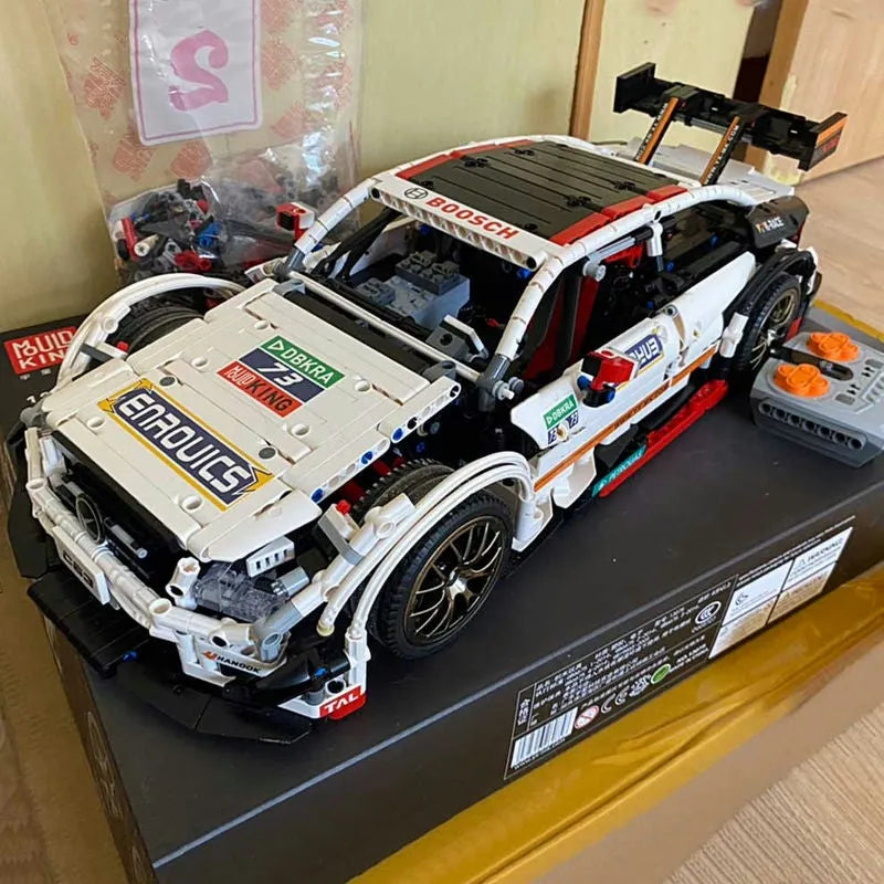 Building Blocks MOC Mercedes Benz AMG C63 DTM Racing Car Bricks Toy 13075 Construction Set Toys - 13
