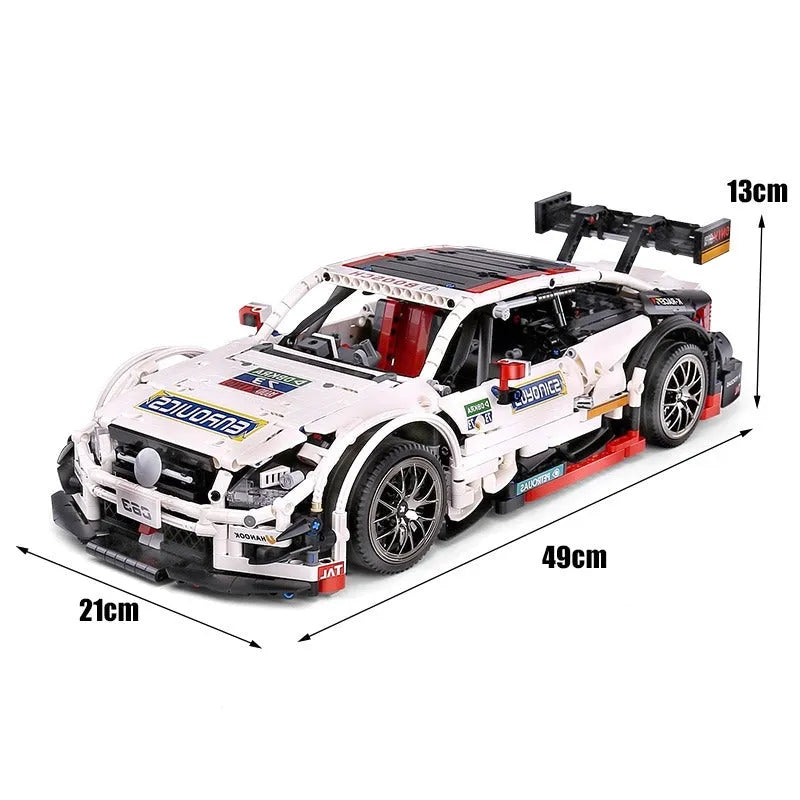 Building Blocks MOC Mercedes Benz AMG C63 DTM Racing Car Bricks Toy 13075 Construction Set Toys - 1