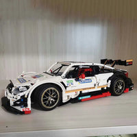 Thumbnail for Building Blocks MOC Mercedes Benz AMG C63 DTM Racing Car Bricks Toy 13075 - 15