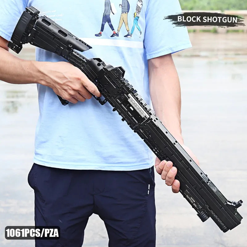 Building Blocks MOC Military Gun M4 Super 90 Shotgun Bricks Toy 14003 - 4