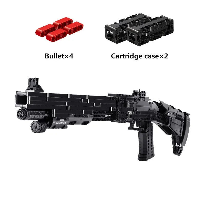 Building Blocks MOC Military Gun M4 Super 90 Shotgun Bricks Toy 14003 - 7