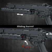 Thumbnail for Building Blocks MOC Military Motorized Grenade Launcher Gun Bricks Toy 14014 - 7