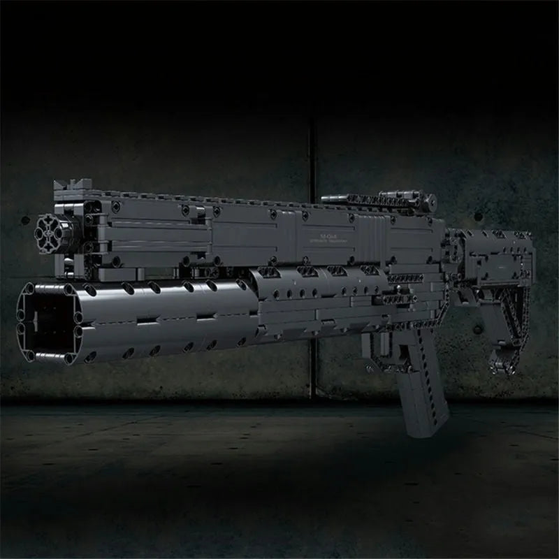 Building Blocks MOC Military Motorized Grenade Launcher Gun Bricks Toy 14014 - 5