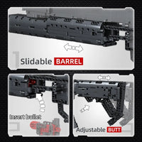 Thumbnail for Building Blocks MOC Military Motorized Grenade Launcher Gun Bricks Toy 14014 - 10
