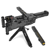 Thumbnail for Building Blocks MOC Military Motorized Maxim Burst Gun Bricks Toys 14009 - 3
