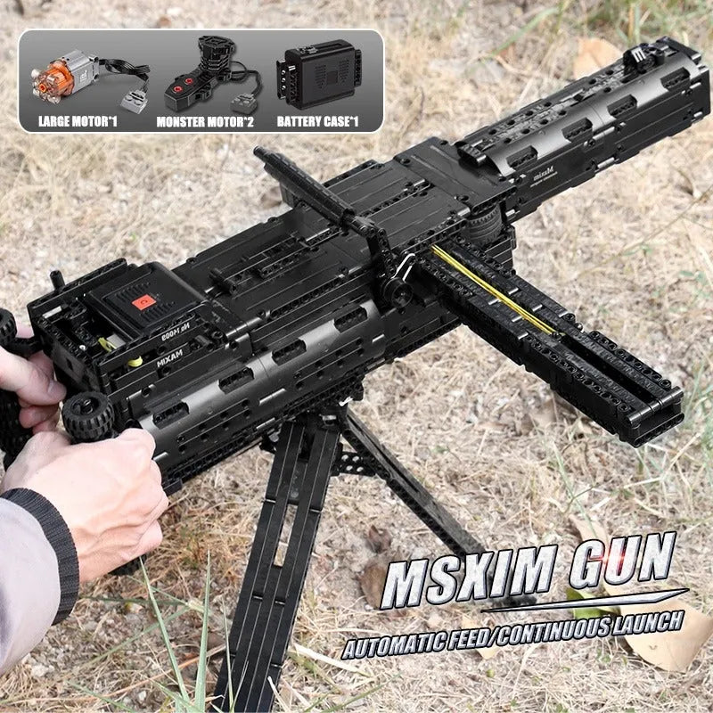 MOC Military Maxim Burst Gun Building Blocks Set 14009 MOC Military Maxim Burst Gun Building Blocks Set 14009