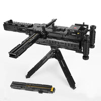 Thumbnail for Building Blocks MOC Military Motorized Maxim Burst Gun Bricks Toys 14009 - 4