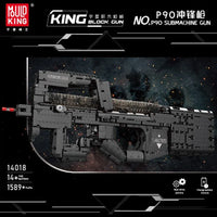 Thumbnail for Building Blocks MOC Military Motorized P90 SMG Gun Bricks Toys 14018 - 2