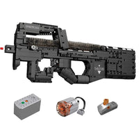 Thumbnail for Building Blocks MOC Military Motorized P90 SMG Gun Bricks Toys 14018 - 1