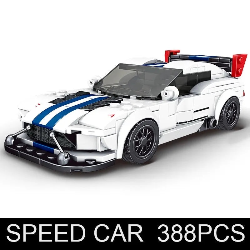 Building Blocks MOC Mini Dodge Viper ACR Racing Sports Car Bricks Toys 27011 - 2