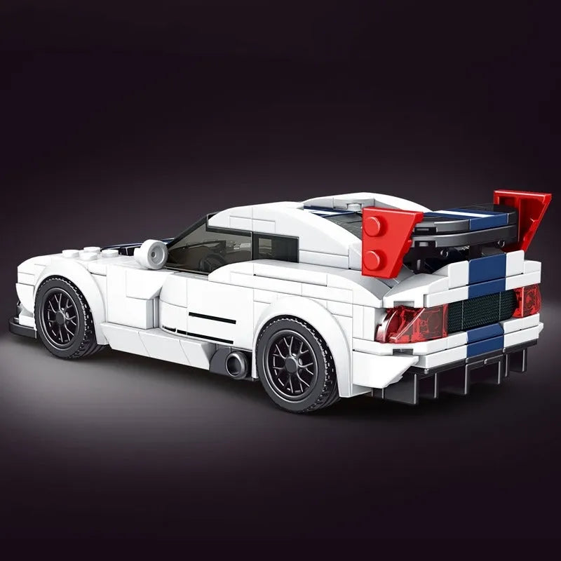 Building Blocks MOC Mini Dodge Viper ACR Racing Sports Car Bricks Toys 27011 - 4