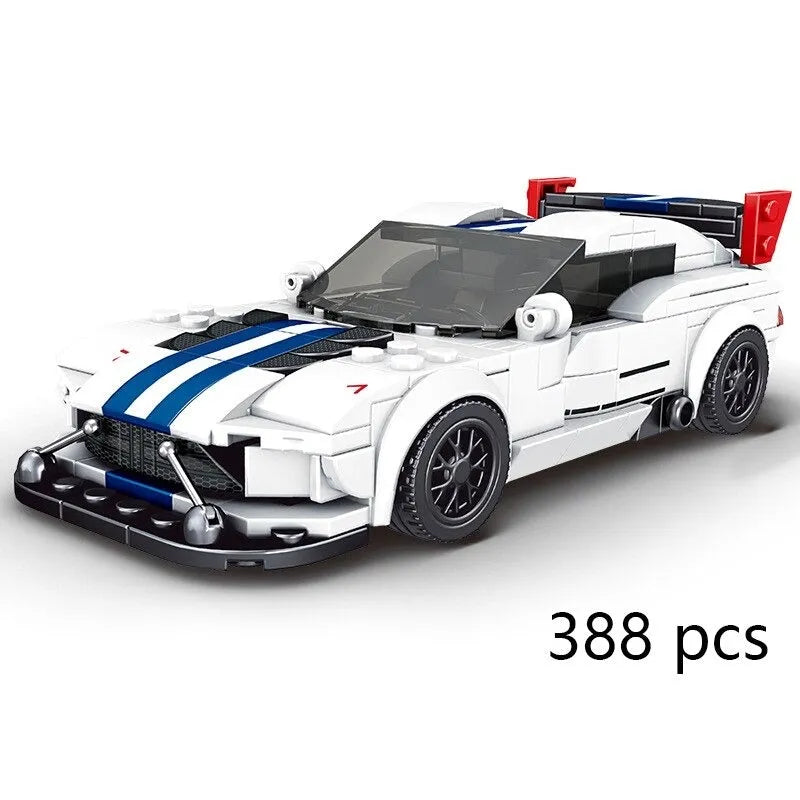 Building Blocks MOC Mini Dodge Viper ACR Racing Sports Car Bricks Toys 27011 - 1
