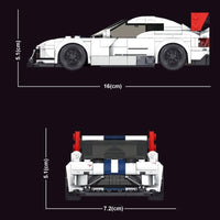 Thumbnail for Building Blocks MOC Mini Dodge Viper ACR Racing Sports Car Bricks Toys 27011 - 6