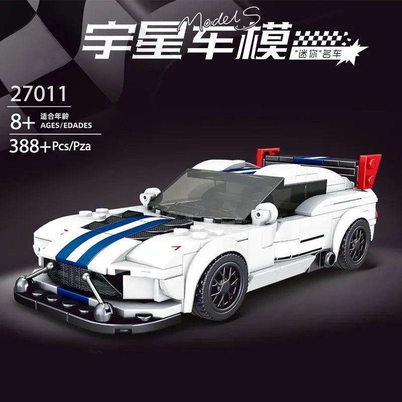 MOC Mini Dodge Viper ACR Racing Sports Car Bricks Toys