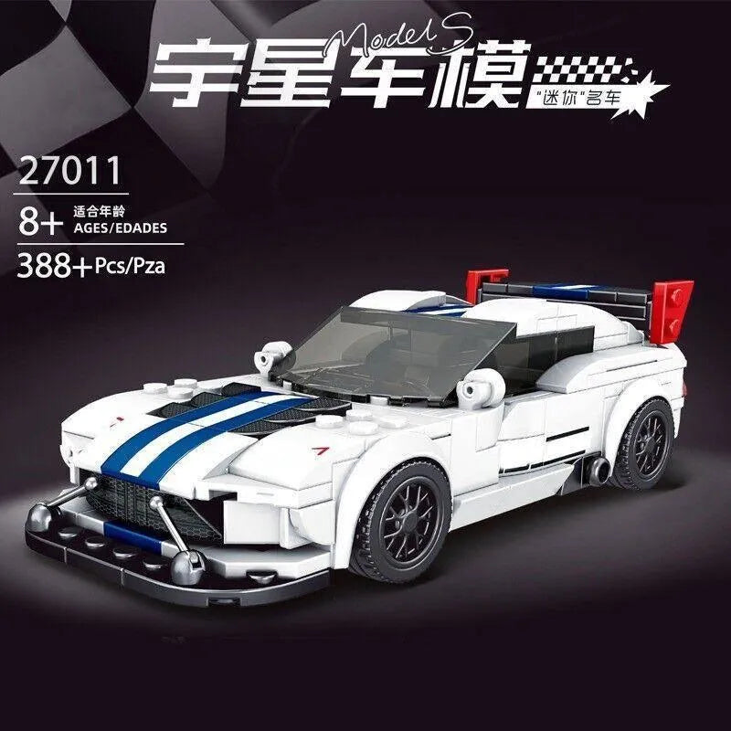 Building Blocks MOC Mini Porsche 911 RSR Racing Sports Car Bricks Toy 27010 Construction Set Toys - 5