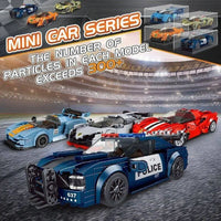 Thumbnail for Building Blocks MOC Mini Porsche 911 RSR Racing Sports Car Bricks Toy 27010 Construction Set Toys - 3