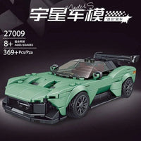 Thumbnail for Building Blocks MOC Mini Porsche 911 RSR Racing Sports Car Bricks Toy 27010 Construction Set Toys - 6