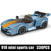 Thumbnail for Building Blocks MOC Mini Porsche 918 RSR Sports Car Kids Bricks Toy 27005 - 1
