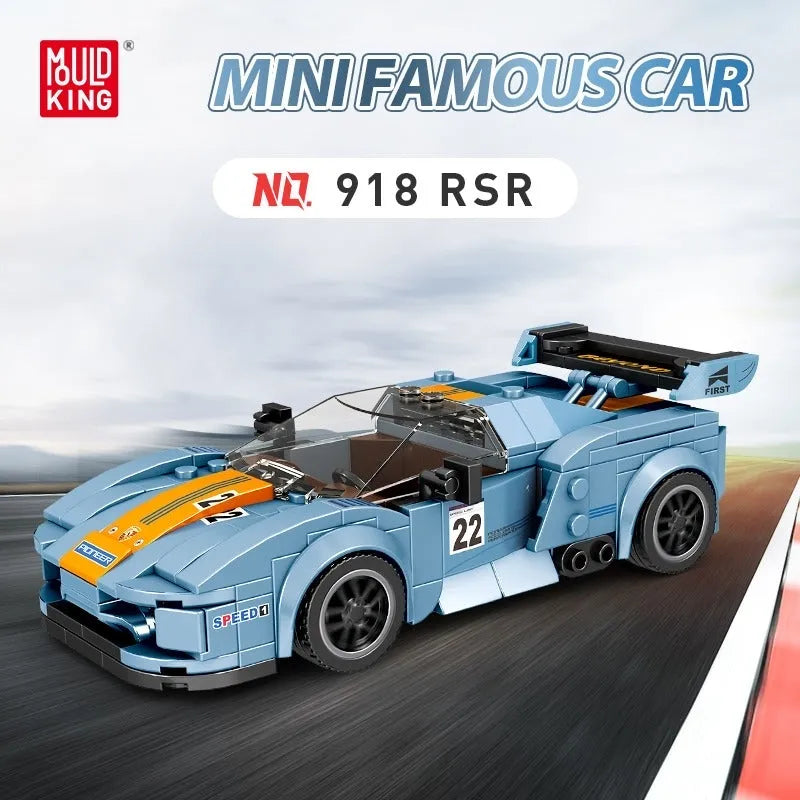Building Blocks MOC Mini Porsche 918 RSR Sports Car Kids Bricks Toy 27005 - 3
