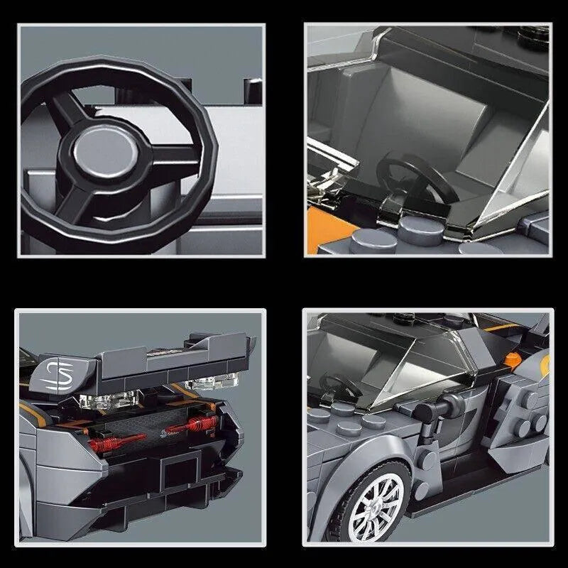 Building Blocks MOC Mini Super McLaren Senna Racing Car Bricks Toys 27008 Construction Set Toys - 3