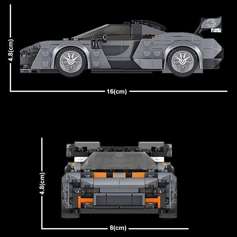 Building Blocks MOC Mini Super McLaren Senna Racing Car Bricks Toys 27008 Construction Set Toys - 5