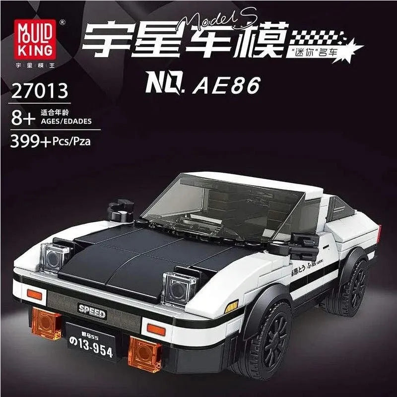 Building Blocks MOC Mini Supercar Toyota AE86 Racing Car Bricks Toys 27013 Construction Set Toys - 3