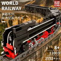 Thumbnail for Building Blocks MOC Motorized APP RC QJ Steam Locomotive Train Bricks Toys - 2