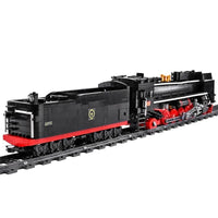 Thumbnail for Building Blocks MOC Motorized APP RC QJ Steam Locomotive Train Bricks Toys - 10